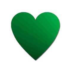 Green Beach Fractal Backdrop Background Heart Magnet by Simbadda