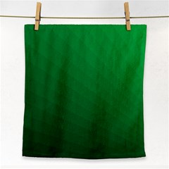 Green Beach Fractal Backdrop Background Face Towel by Simbadda