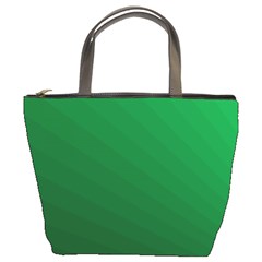 Green Beach Fractal Backdrop Background Bucket Bags by Simbadda