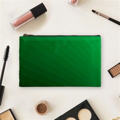 Green Beach Fractal Backdrop Background Cosmetic Bag (medium)  by Simbadda