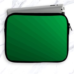 Green Beach Fractal Backdrop Background Apple Ipad 2/3/4 Zipper Cases by Simbadda