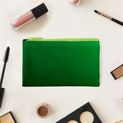 Green Beach Fractal Backdrop Background Cosmetic Bag (xs) by Simbadda