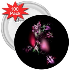 Colour Of Nature Fractal A Nice Fractal Coloured Garden 3  Buttons (100 Pack)  by Simbadda