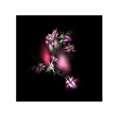 Colour Of Nature Fractal A Nice Fractal Coloured Garden Small Satin Scarf (square) by Simbadda