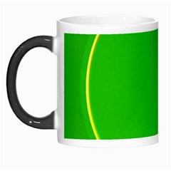 Green Circle Fractal Frame Morph Mugs by Simbadda