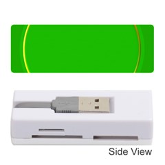 Green Circle Fractal Frame Memory Card Reader (stick)  by Simbadda