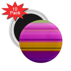 Stripes Colorful Background Colorful Pink Red Purple Green Yellow Striped Wallpaper 2 25  Magnets (10 Pack)  by Simbadda