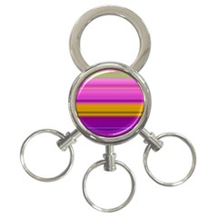 Stripes Colorful Background Colorful Pink Red Purple Green Yellow Striped Wallpaper 3-ring Key Chains by Simbadda