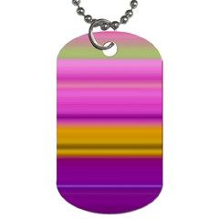 Stripes Colorful Background Colorful Pink Red Purple Green Yellow Striped Wallpaper Dog Tag (one Side) by Simbadda