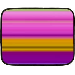 Stripes Colorful Background Colorful Pink Red Purple Green Yellow Striped Wallpaper Double Sided Fleece Blanket (mini)  by Simbadda