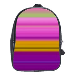 Stripes Colorful Background Colorful Pink Red Purple Green Yellow Striped Wallpaper School Bags(large)  by Simbadda