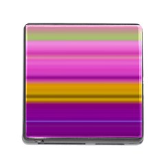 Stripes Colorful Background Colorful Pink Red Purple Green Yellow Striped Wallpaper Memory Card Reader (square) by Simbadda