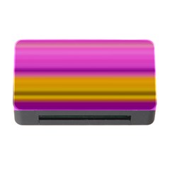 Stripes Colorful Background Colorful Pink Red Purple Green Yellow Striped Wallpaper Memory Card Reader With Cf by Simbadda