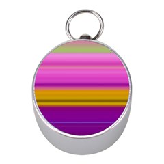 Stripes Colorful Background Colorful Pink Red Purple Green Yellow Striped Wallpaper Mini Silver Compasses by Simbadda