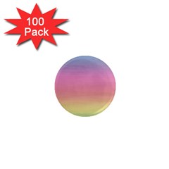 Watercolor Paper Rainbow Colors 1  Mini Magnets (100 Pack)  by Simbadda