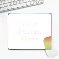 Watercolor Paper Rainbow Colors Large Mousepads by Simbadda