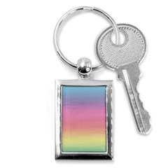 Watercolor Paper Rainbow Colors Key Chains (rectangle)  by Simbadda