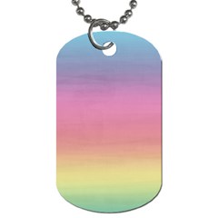 Watercolor Paper Rainbow Colors Dog Tag (one Side) by Simbadda