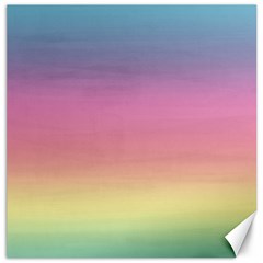 Watercolor Paper Rainbow Colors Canvas 12  X 12   by Simbadda