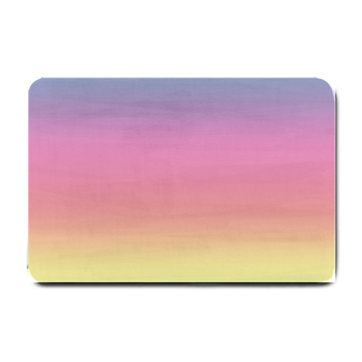 Watercolor Paper Rainbow Colors Small Doormat 