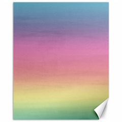 Watercolor Paper Rainbow Colors Canvas 11  X 14   by Simbadda