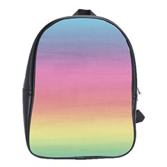 Watercolor Paper Rainbow Colors School Bags(large)  by Simbadda