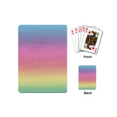 Watercolor Paper Rainbow Colors Playing Cards (mini)  by Simbadda