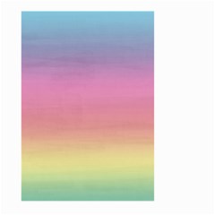 Watercolor Paper Rainbow Colors Large Garden Flag (two Sides) by Simbadda