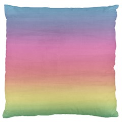 Watercolor Paper Rainbow Colors Large Cushion Case (one Side) by Simbadda