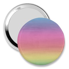 Watercolor Paper Rainbow Colors 3  Handbag Mirrors by Simbadda