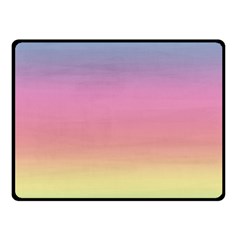 Watercolor Paper Rainbow Colors Double Sided Fleece Blanket (small) 