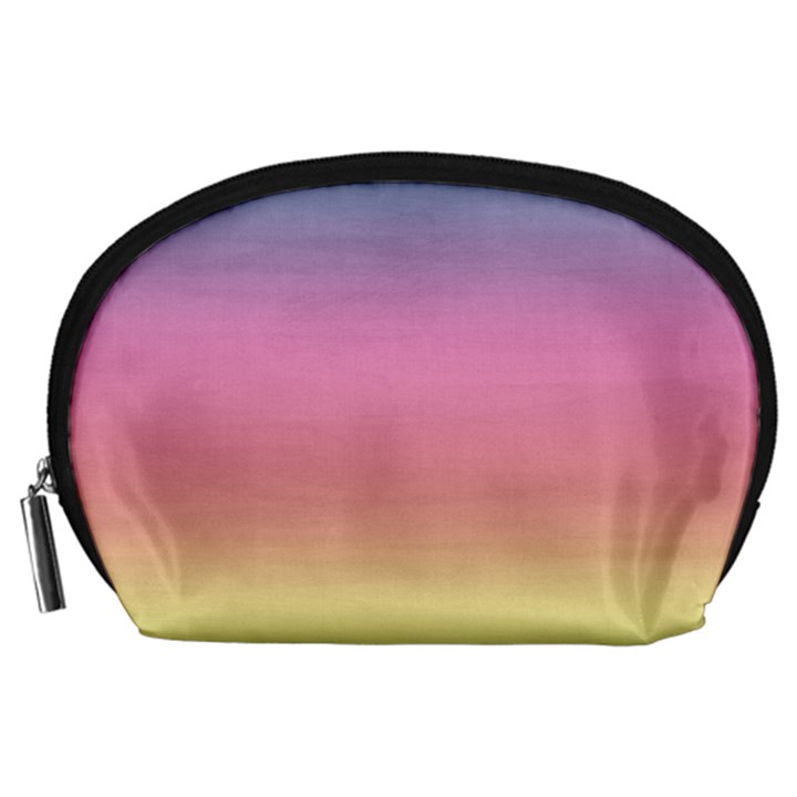 Watercolor Paper Rainbow Colors Accessory Pouches (Large) 