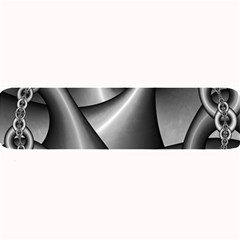 Grey Fractal Background With Chains Large Bar Mats by Simbadda