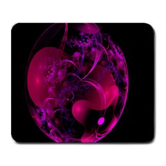 Fractal Using A Script And Coloured In Pink And A Touch Of Blue Large Mousepads by Simbadda