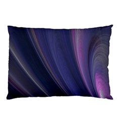 A Pruple Sweeping Fractal Pattern Pillow Case by Simbadda