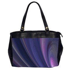 A Pruple Sweeping Fractal Pattern Office Handbags (2 Sides)  by Simbadda