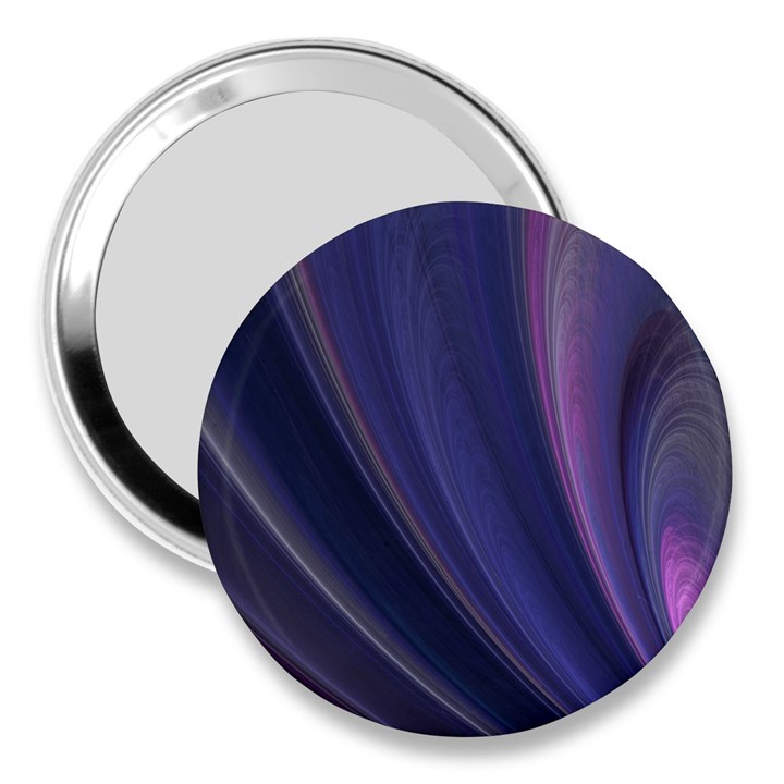 A Pruple Sweeping Fractal Pattern 3  Handbag Mirrors