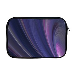 A Pruple Sweeping Fractal Pattern Apple Macbook Pro 17  Zipper Case by Simbadda