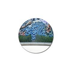 Mural Wall Located Street Georgia Usa Golf Ball Marker (4 Pack) by Simbadda