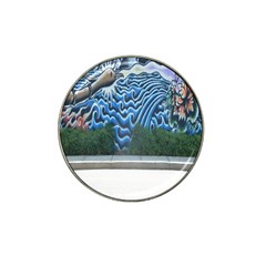 Mural Wall Located Street Georgia Usa Hat Clip Ball Marker (4 Pack) by Simbadda