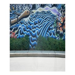 Mural Wall Located Street Georgia Usa Shower Curtain 60  X 72  (medium)  by Simbadda