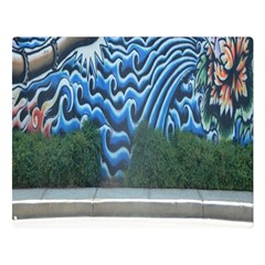 Mural Wall Located Street Georgia Usa Double Sided Flano Blanket (large)  by Simbadda