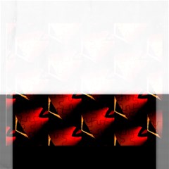 Fractal Background Red And Black Rectangular Jigsaw Puzzl by Simbadda