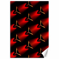 Fractal Background Red And Black Canvas 20  X 30   by Simbadda