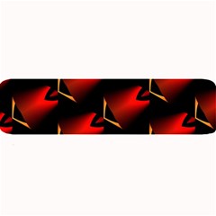 Fractal Background Red And Black Large Bar Mats by Simbadda