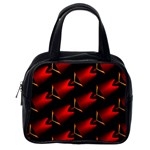 Fractal Background Red And Black Classic Handbags (One Side) Front