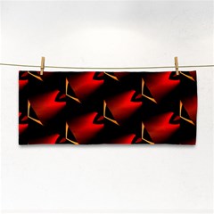 Fractal Background Red And Black Cosmetic Storage Cases by Simbadda