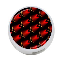 Fractal Background Red And Black 4-port Usb Hub (one Side) by Simbadda