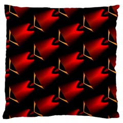 Fractal Background Red And Black Standard Flano Cushion Case (two Sides) by Simbadda