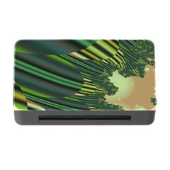 A Feathery Sort Of Green Image Shades Of Green And Cream Fractal Memory Card Reader With Cf by Simbadda